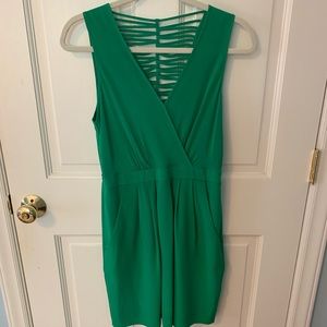 Green cocktail dress